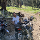 Nothing like a bit of trailside repair to add some spice to the adventure! 💪 #AdventureTime #DIYMechanic #OutdoorLife #adventurecali  #adventurebike #motorcycle #OffRoadExploration #kawasaki #findmespot #versys300 #ForestExploration