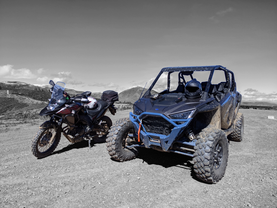 Embarking on epic adventures at Stoneyford OHV with the perfect duo: motorcycle and side by side! 🏍️🚙💨 #OffRoadAdventures #StoneyfordOHV #OutdoorLife #adventurecali #utv # sidebyside #sxs #kawasaki #polaris #offroad#rzr #california #zoleo #spot #adventure