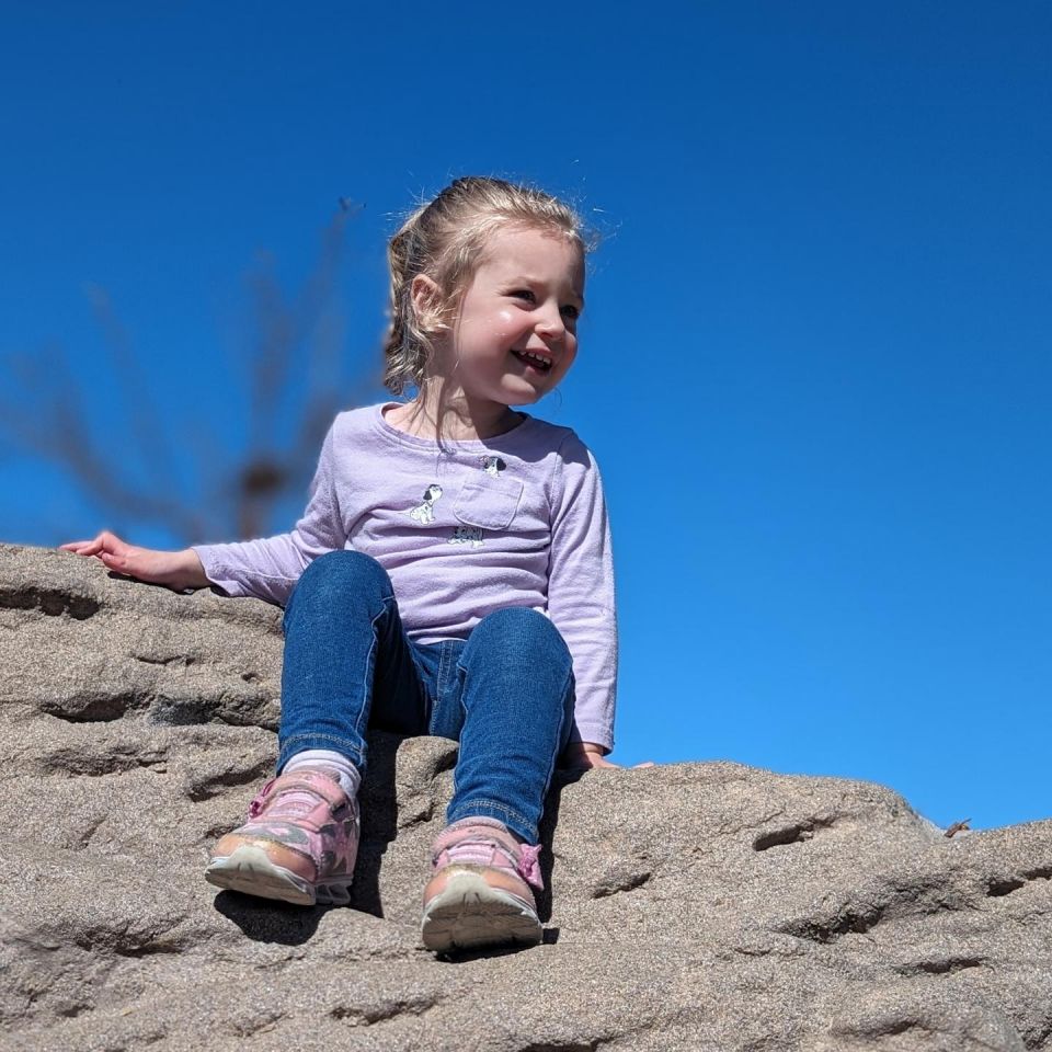 Just conquered the peak! Feeling on top of the world right now. 🏔️#MissionAccomplished #rockclimbing #babygirl #girlpower #kids #funday #sundayfunday #adventurecali #OutdoorAdventure #OutdoorLife