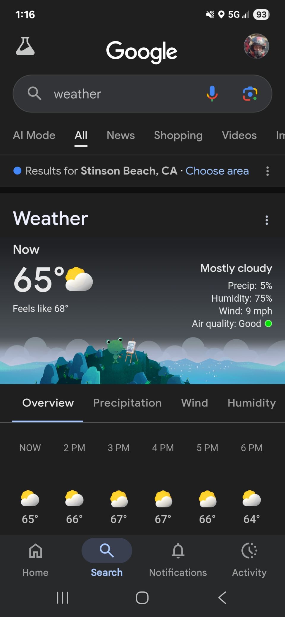 Over 100 ° in San Joaquin County,  so we took a ride to Stinson Beach to cool off.